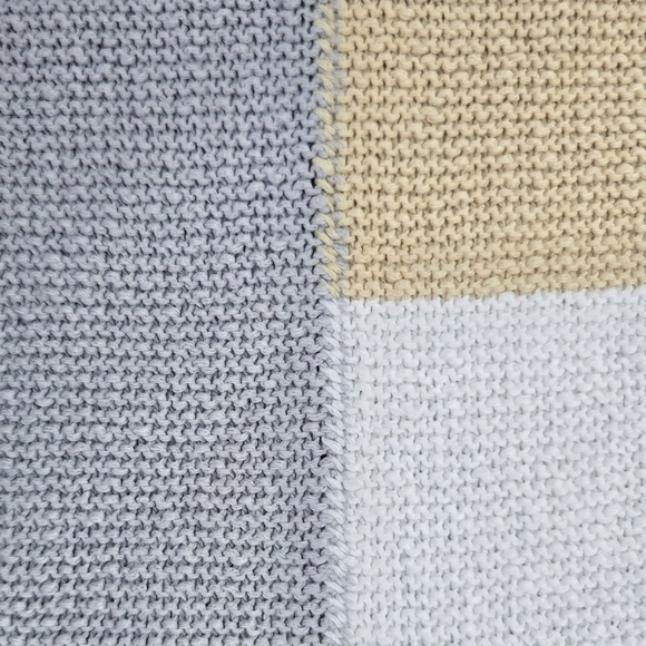 Coldwater Creek NWT 100% Cotton Colorblock Beachy Lightweight Sweater PETITE - Picture 5 of 8